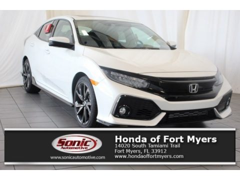 White Orchid Pearl Honda Civic Sport Touring Hatchback.  Click to enlarge.