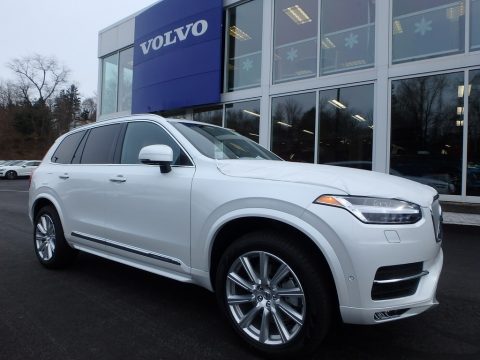 Crystal White Pearl Metallic Volvo XC90 T6 AWD Inscription.  Click to enlarge.