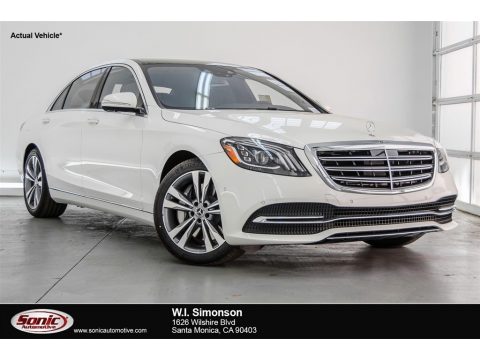 designo Diamond White Metallic Mercedes-Benz S 450 Sedan.  Click to enlarge.