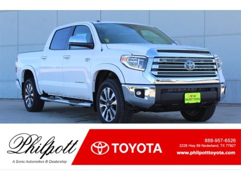 Super White Toyota Tundra Limited CrewMax 4x4.  Click to enlarge.