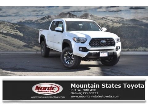 Super White Toyota Tacoma TRD Off Road Double Cab 4x4.  Click to enlarge.