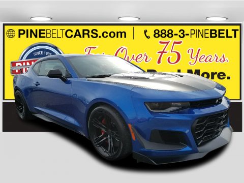 Hyper Blue Metallic Chevrolet Camaro ZL1 Coupe.  Click to enlarge.