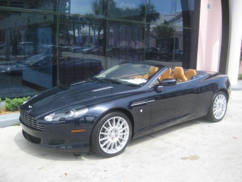 Mariana Blue Aston Martin DB9 Volante.  Click to enlarge.