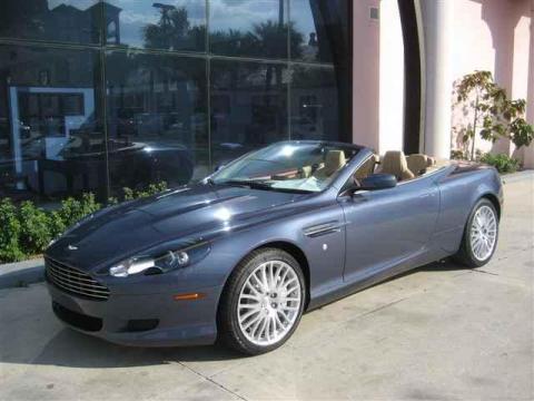 Slate Blue Aston Martin DB9 Volante.  Click to enlarge.