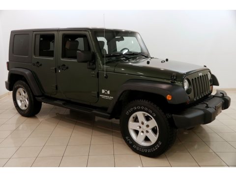 Jeep Green Metallic Jeep Wrangler Unlimited X 4x4.  Click to enlarge.