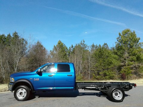 Blue Streak Pearl Ram 4500 Tradesman Crew Cab 4x4 Chassis.  Click to enlarge.