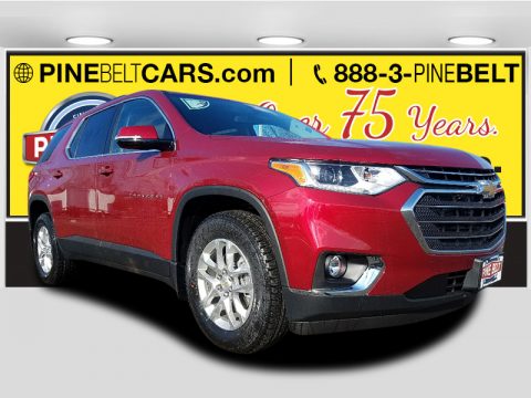 Cajun Red Tintcoat Chevrolet Traverse LT AWD.  Click to enlarge.