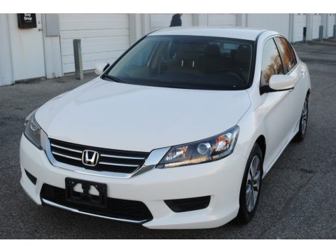 White Orchid Pearl Honda Accord LX Sedan.  Click to enlarge.