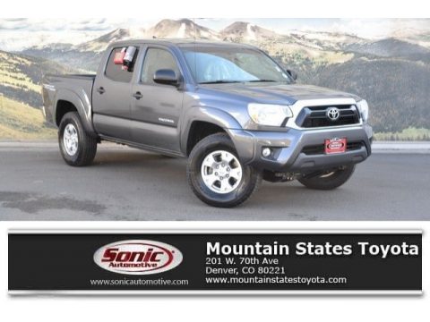 Magnetic Gray Metallic Toyota Tacoma V6 Double Cab 4x4.  Click to enlarge.
