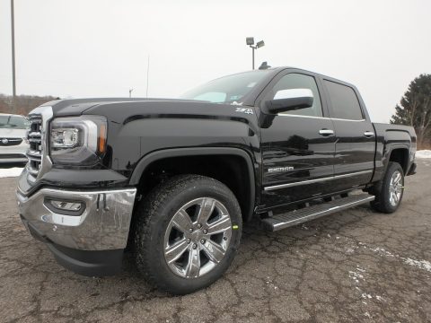 Onyx Black GMC Sierra 1500 SLT Crew Cab 4WD.  Click to enlarge.