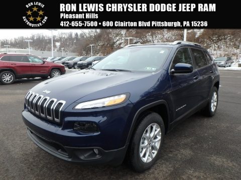 Patriot Blue Pearl Jeep Cherokee Latitude Plus 4x4.  Click to enlarge.