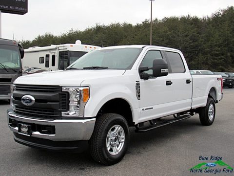Oxford White Ford F350 Super Duty XL Crew Cab 4x4.  Click to enlarge.
