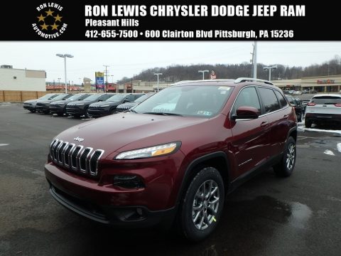 Velvet Red Pearl Jeep Cherokee Latitude Plus 4x4.  Click to enlarge.