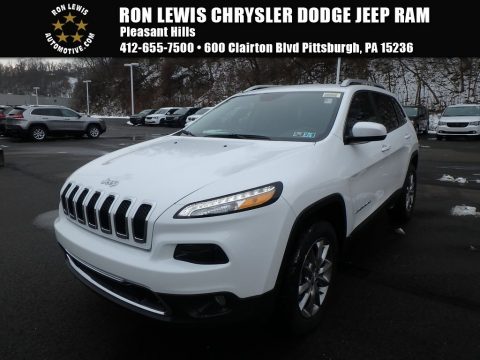 Bright White Jeep Cherokee Limited 4x4.  Click to enlarge.