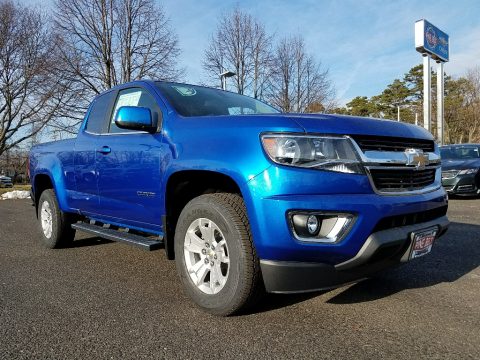 Kinetic Blue Metallic Chevrolet Colorado LT Extended Cab.  Click to enlarge.