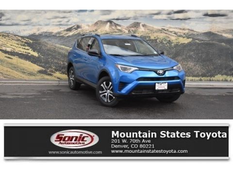 Electric Storm Blue Toyota RAV4 LE AWD.  Click to enlarge.