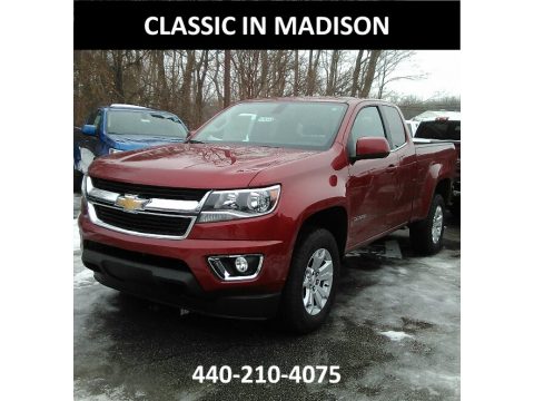 Cajun Red Tintcoat Chevrolet Colorado LT Extended Cab.  Click to enlarge.