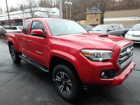 Barcelona Red Metallic Toyota Tacoma TRD Sport Access Cab 4x4.  Click to enlarge.