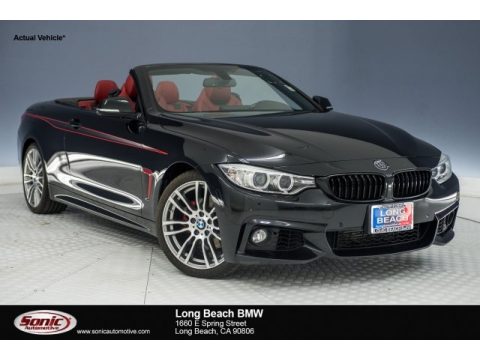 Jet Black BMW 4 Series 428i Convertible.  Click to enlarge.
