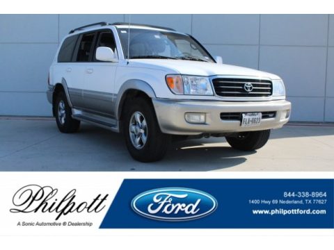 Natural White Toyota Land Cruiser .  Click to enlarge.