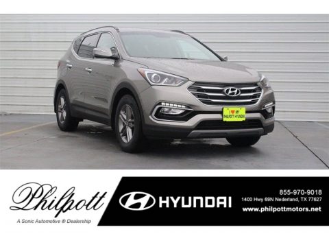 Gray Hyundai Santa Fe Sport .  Click to enlarge.