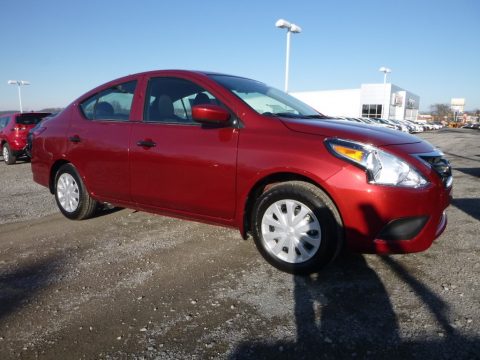 Cayenne Red Metallic Nissan Versa S.  Click to enlarge.