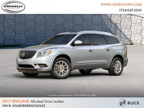 Quicksilver Metallic Buick Enclave Leather AWD.  Click to enlarge.