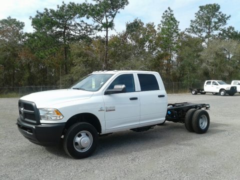 Bright White Ram 3500 Tradesman Crew Cab Chassis.  Click to enlarge.