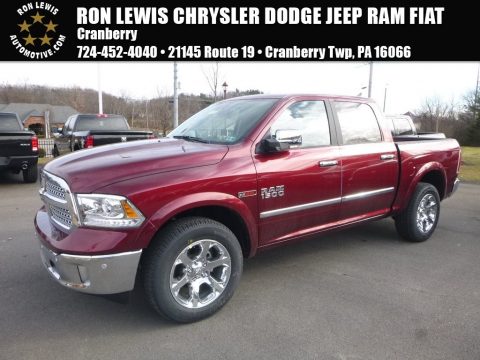 Delmonico Red Pearl Ram 1500 Laramie Crew Cab 4x4.  Click to enlarge.