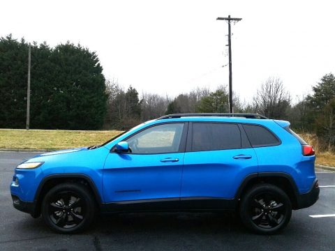 Hydro Blue Pearl Jeep Cherokee Altitude.  Click to enlarge.
