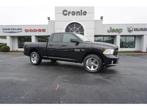 Brilliant Black Crystal Pearl Ram 1500 Express Quad Cab.  Click to enlarge.