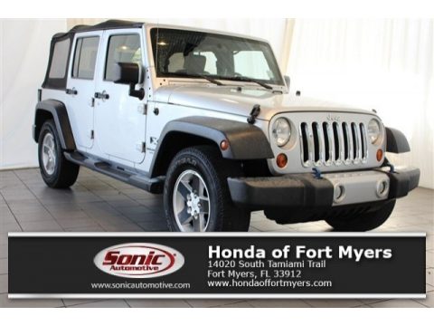 Bright Silver Metallic Jeep Wrangler Unlimited X.  Click to enlarge.
