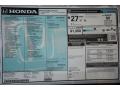  2018 Honda Accord EX-L Sedan Window Sticker #27