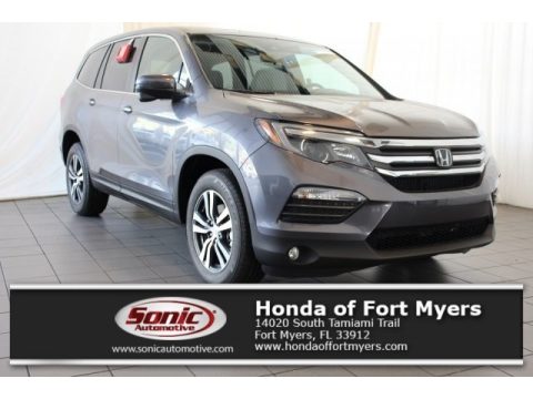 Modern Steel Metallic Honda Pilot EX.  Click to enlarge.