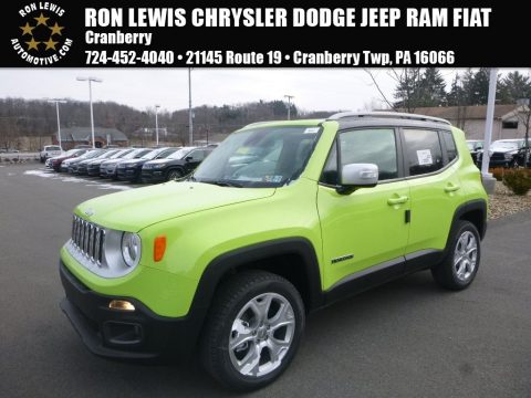 Hypergreen Jeep Renegade Limited 4x4.  Click to enlarge.