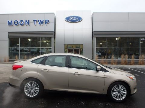 White Gold Ford Focus Titanium Sedan.  Click to enlarge.