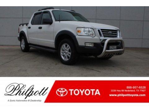 White Suede Ford Explorer Sport Trac XLT.  Click to enlarge.