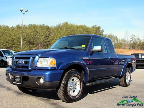 Vista Blue Metallic Ford Ranger XLT SuperCab.  Click to enlarge.