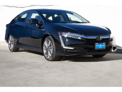 Crystal Black Pearl Honda Clarity Plug In Hybrid.  Click to enlarge.