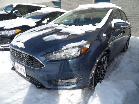 Blue Metallic Ford Focus SEL Sedan.  Click to enlarge.