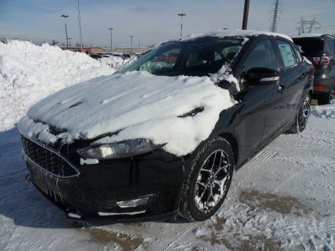 Shadow Black Ford Focus SEL Sedan.  Click to enlarge.