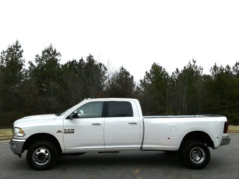 Bright White Ram 3500 Big Horn Crew Cab 4x4 Dual Rear Wheel.  Click to enlarge.