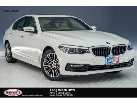 Alpine White BMW 5 Series 530i Sedan.  Click to enlarge.