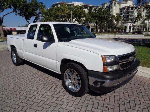Summit White Chevrolet Silverado 1500 Classic LS Extended Cab.  Click to enlarge.
