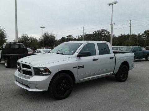 Bright Silver Metallic Ram 1500 Express Crew Cab 4x4.  Click to enlarge.