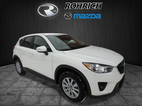 Crystal White Pearl Mica Mazda CX-5 Touring.  Click to enlarge.