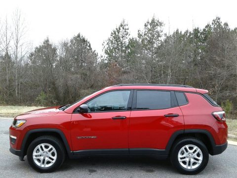 Redline Pearl Jeep Compass Sport.  Click to enlarge.