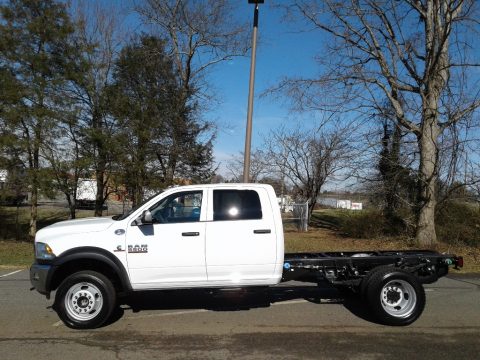 Bright White Ram 5500 Tradesman Crew Cab 4x4 Chassis.  Click to enlarge.