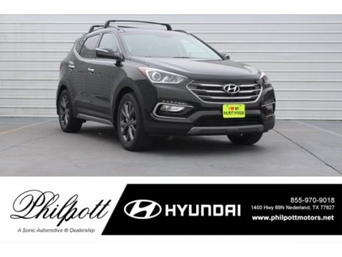 Black Hyundai Santa Fe Sport 2.0T.  Click to enlarge.