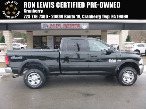 Black Forest Green Pearl Ram 2500 Tradesman Crew Cab 4x4.  Click to enlarge.